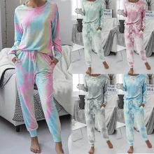 

Women's Autumn Winter Pajamas Set Pajama For Women Sets 2 Pieces Sleepwear Long Sleeve Trousers Outdoor Home Clothes Suit