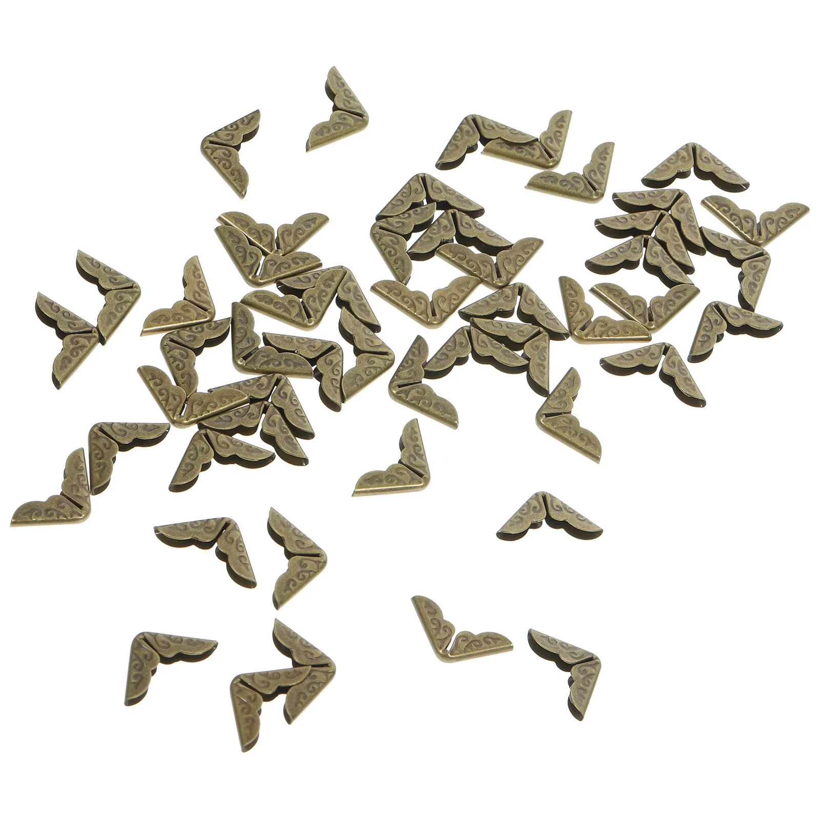 

50 Pcs Edge Protector Notebook Corner Photo Album Protectors Guard Corners Vintage