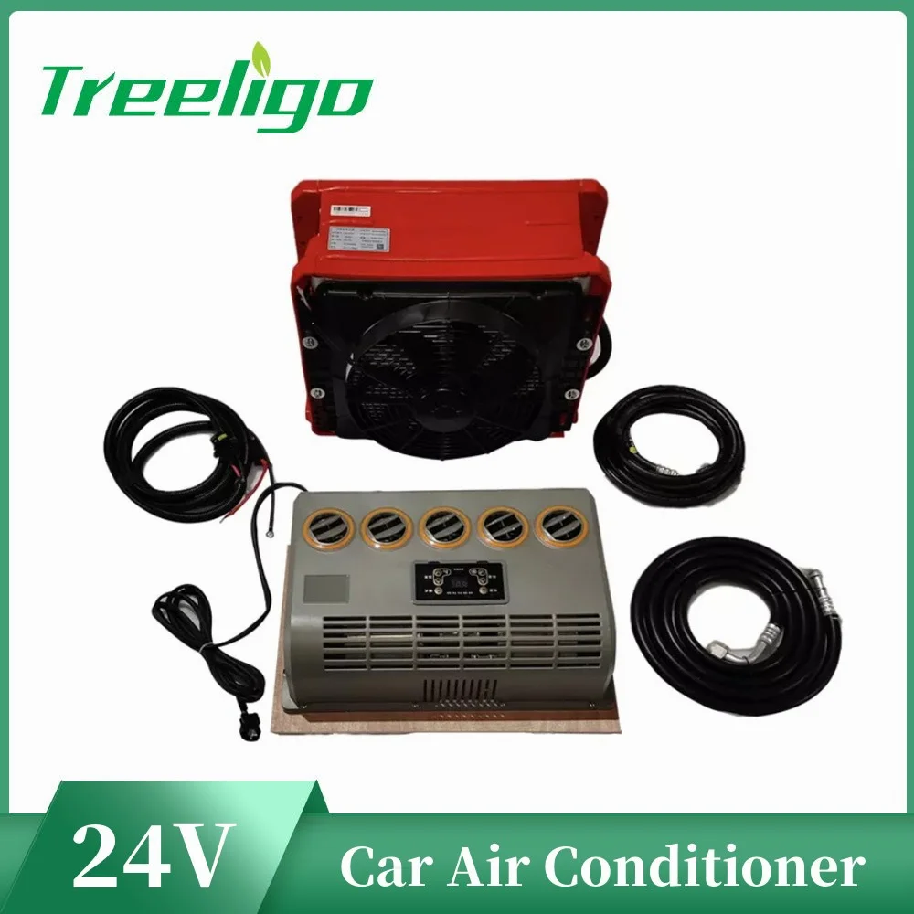 

24V Electric Air Conditioner Cool Split Air Conditioning for Car Automobile Excavator Tractor Trailer Truck industrial universal