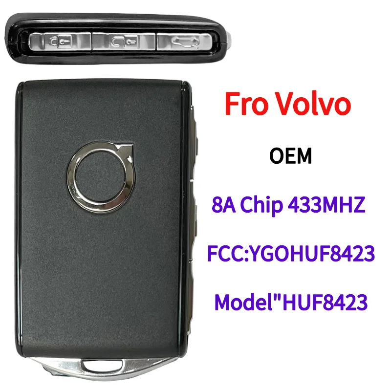 OEM Original Keyless Smart Remote Car Key 8A Chip 433Mhz For Volvo S90