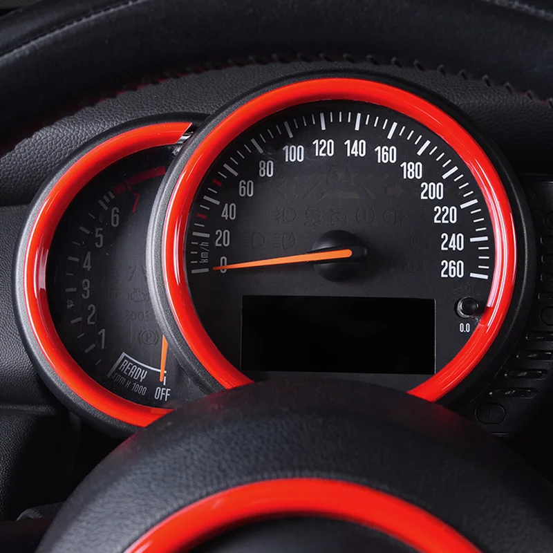 

Dashboard Meter Speedometer Cover For COOPE R F54 F 55 F 56 F 57 F 60 Gauge Ring Console Trim Car Styling Accessories Red Black