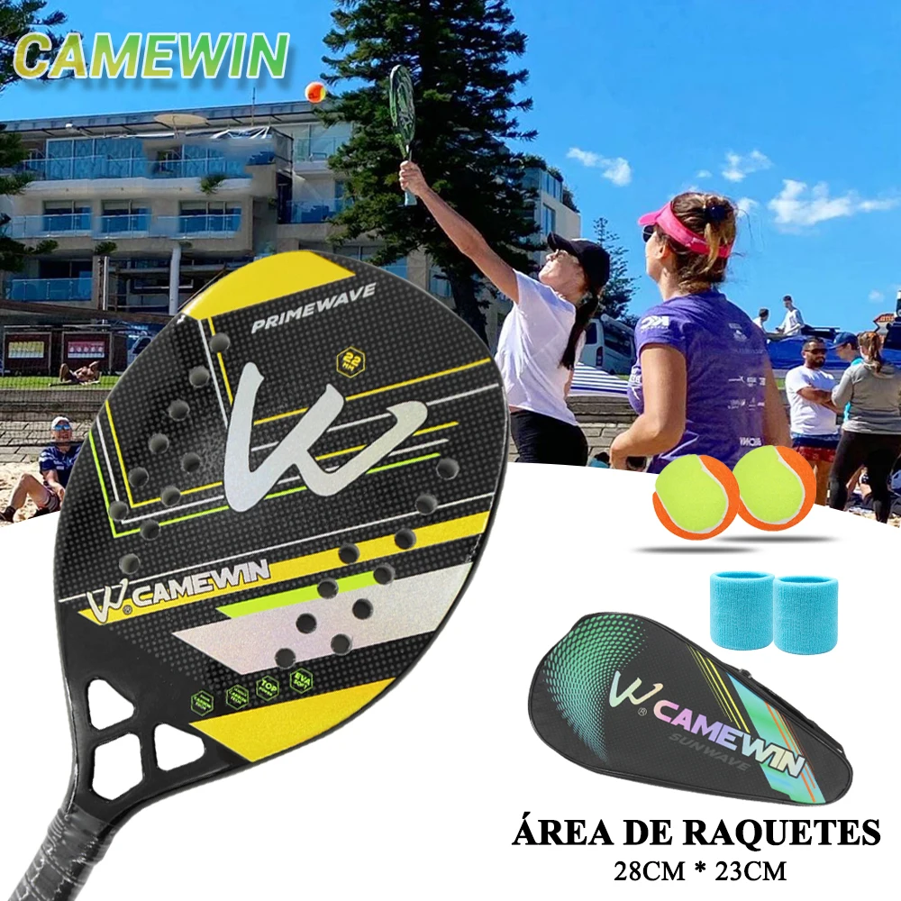 Racket Beach Tennis 3k Carbon Padel Balls Rackets Man Accessories Grip Pala  Padel Junior Racket Beach Tennis 4033 - AliExpress