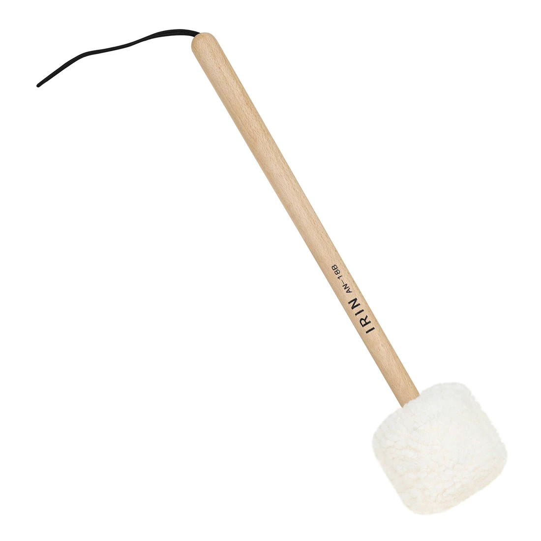 Professional Songbo Hammer Singing Bowl Mallet Sound Therapy Gong Hammer Lamb Plush Head Beech Wood Handle-Small Head