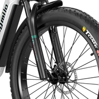 Vélo électrique de montagne Shengmilo MX06, 26 pouces, vitesse jusqu'à 42 km/h, moteur brushless 500W (1000W en crête), Fatbike, 48V 17.5Ah, autonomie électrique pure 40-50 km, vélo électrique adulte pour trajets urbains, freins à disque doubles. 7