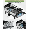 Dish Drying Rack, Premium 304 Stainless Steel Dish Racks for Kitchen Counter, Drainer & Drainboard Set with Adjustable Spout 4