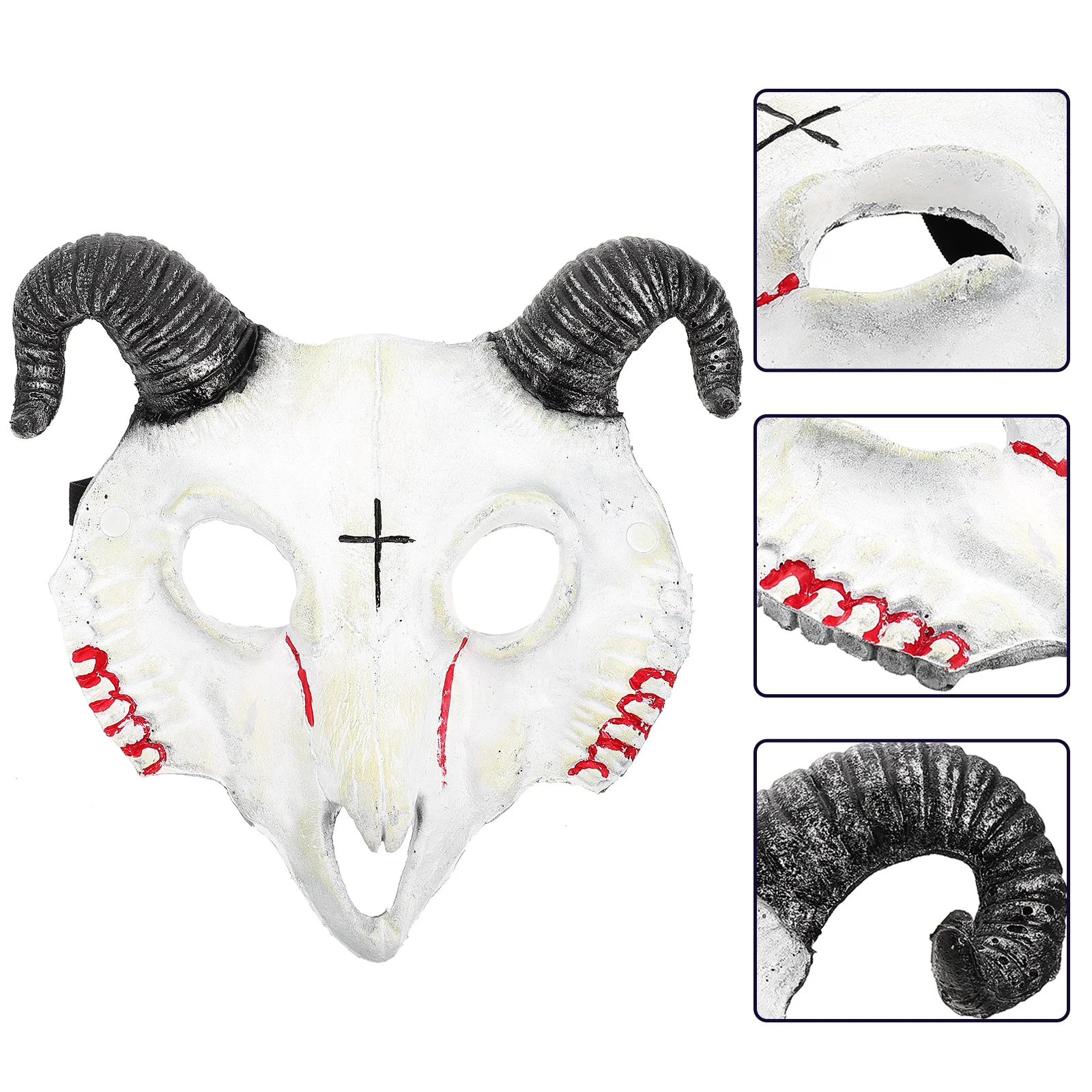 

Halloween 3d Goat Mask Halloween Costume Mask Halloween Cosplay Party Supply