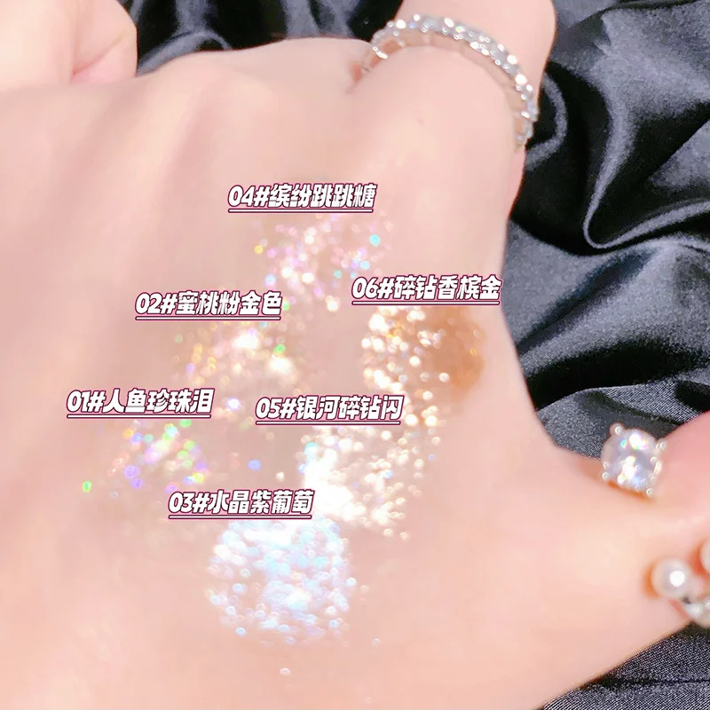 Liquid Eye Shadow Glitter Highlighter Waterproof Pearlescent Sequins Korean Cosmetic Makeup holographic glitter makeup glitter gel makeup glitter makeup