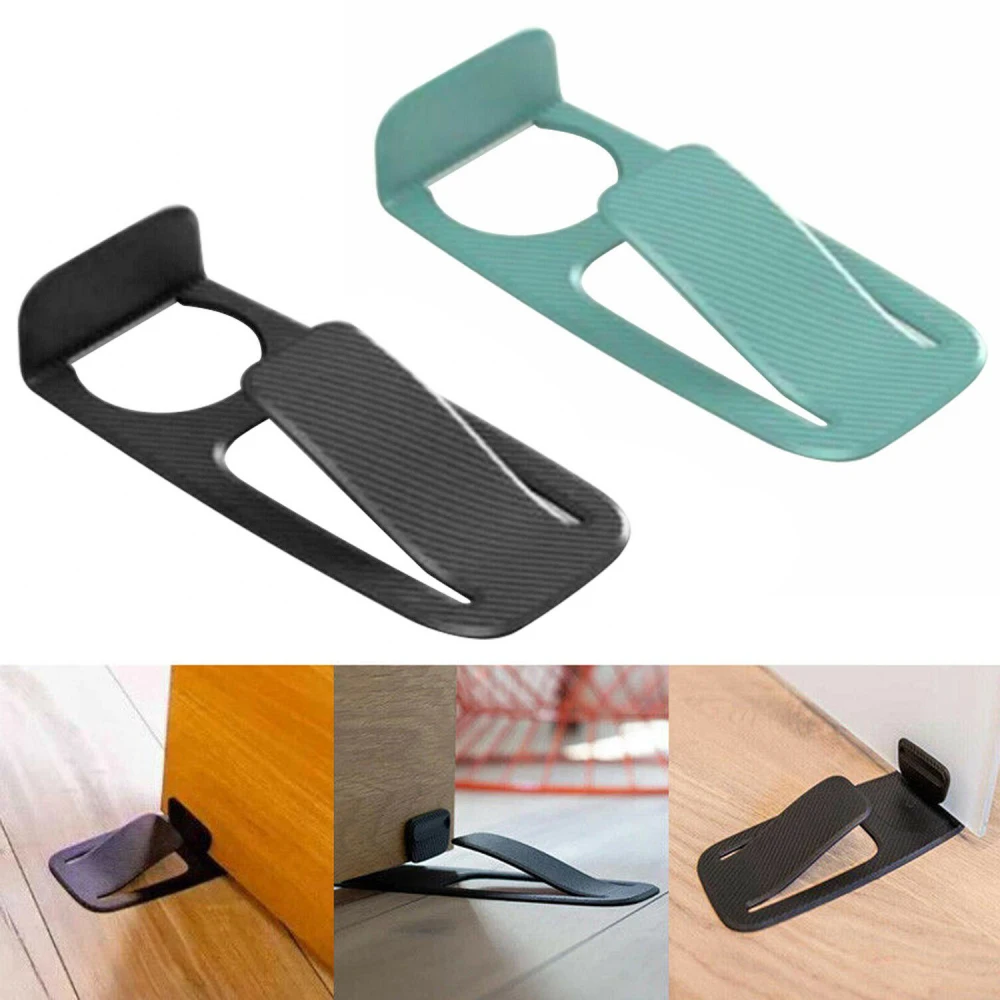 1pcs Innovative Door Stopper Spring-loaded Door Stopper Multi-function Safety Protector Household Accessories