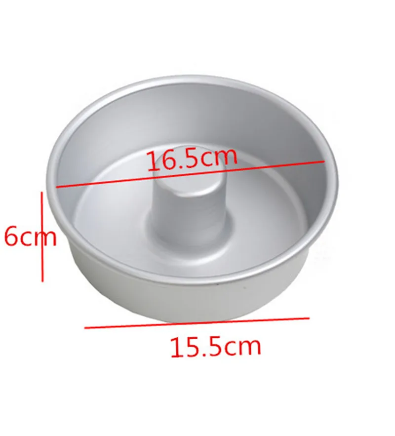 Dealglad Angel Food Cake Pan, 6 inch Aluminum Round Chiffon Cake Mold Baking Tins with Removable Bottom