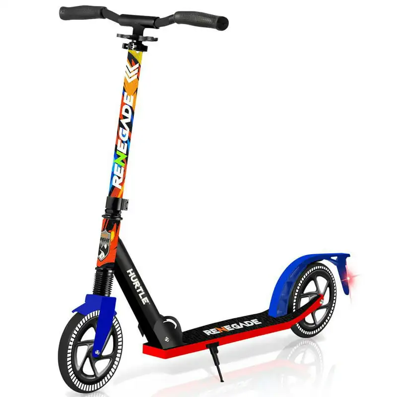 

HURTSGR Lightweight and Foldable Kick Scooter - Adjustable Scooter for Teens and Adult, Alloy Deck with High Impact Wheels (Graf