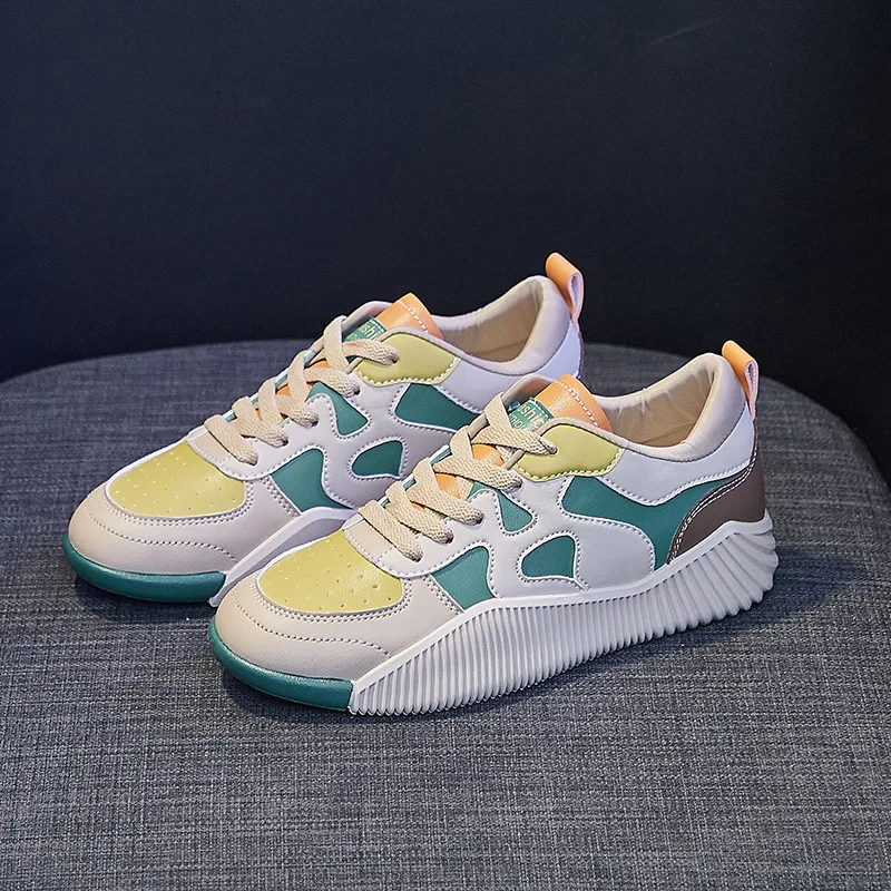 Женские кроссовки, Новинка осени 2023, дышащая обувь для учеников и скейтборда, спортивная обувь для улицы, кроссовки для бега и скейтборда, женские теннисные туфли