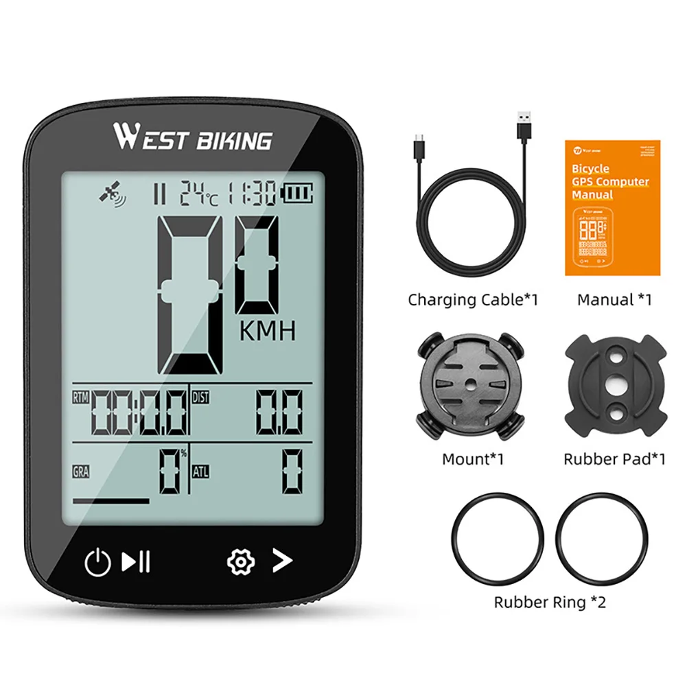 Waterproof Mountain Bicycle Smart GPS Bike Cycling Computer  Wireless Cycling Speedometer and Odometer Riding Equipment