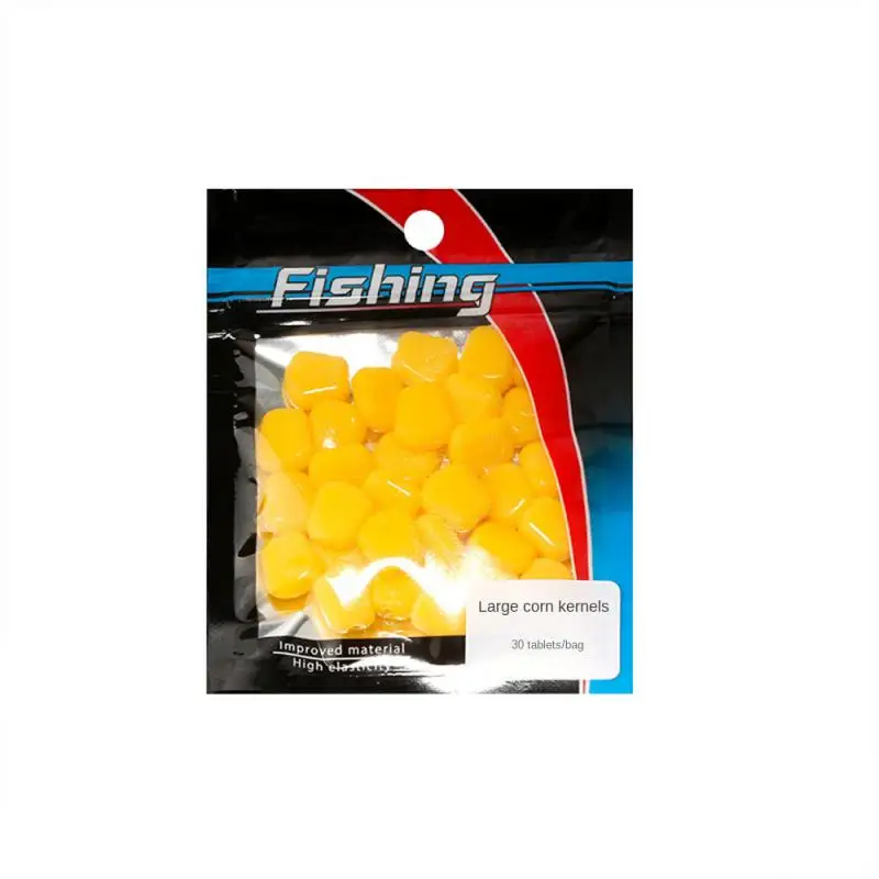 10030pcsSimulatedFloatingCornKernelsFishingBaitsSoftBaitCorn