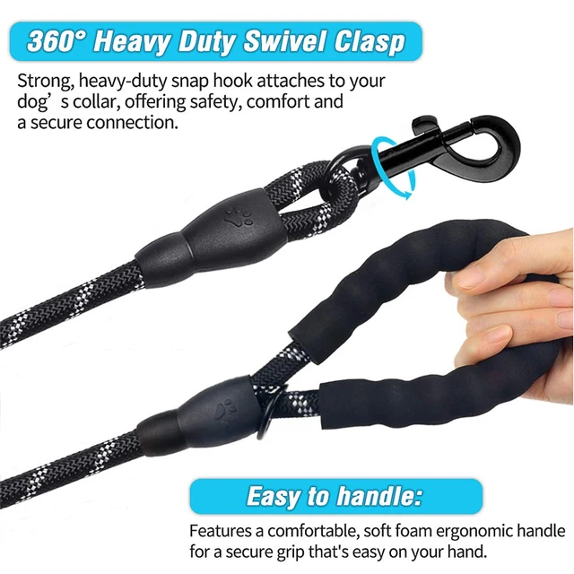 300cm Nylon Reflective Pet TractionRope Small medium-sizedmulti-color Circular tractionrope comfort handle dog leash Pet Product 3