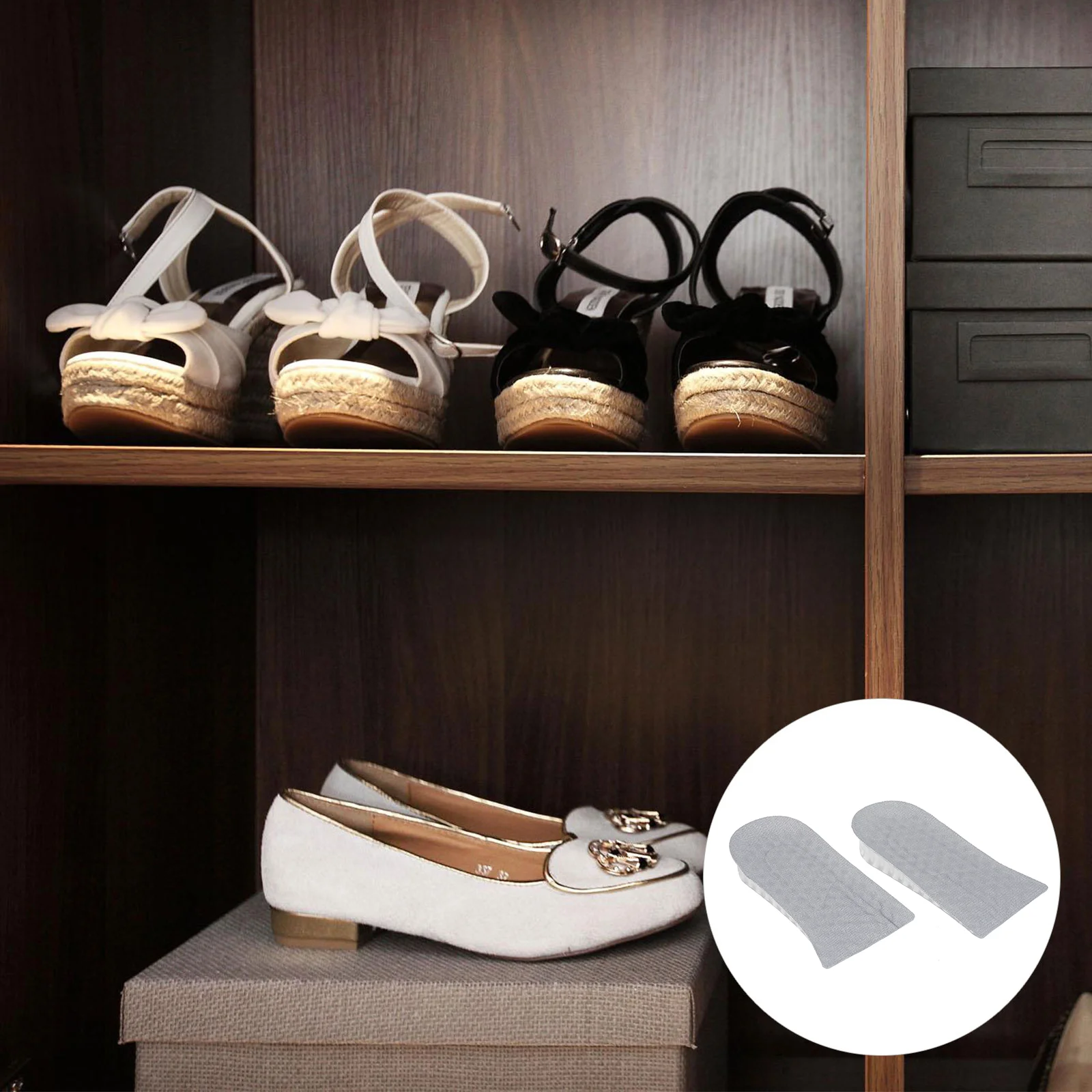 

2 Pairs Inner Height Increasing Insole Heel Lift for Shoes Inserts Invisible Increase Insoles Heighten Taller Pads