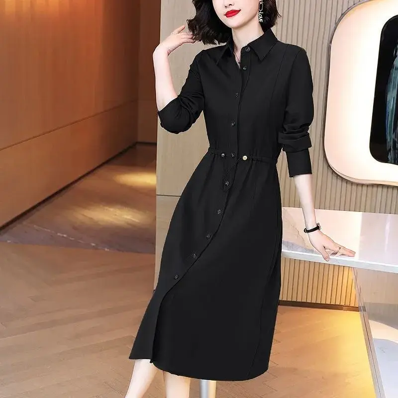 Women's Clothing Autumn Elegant Lace Up Single Breasted