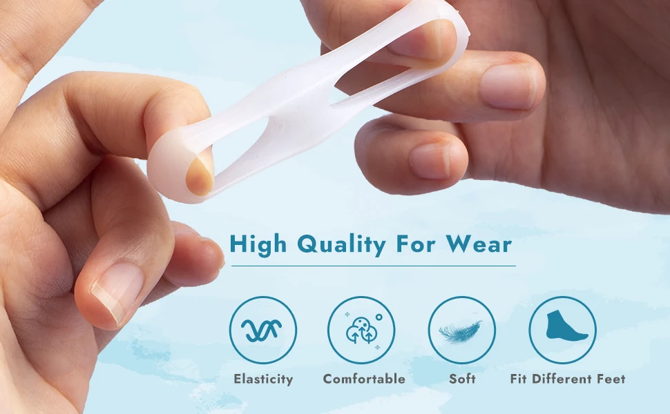 2PCS Soft Bunion Corrector for Men and Women Hallux Valgus Silicone Corrector Gel Foot Care Tool Toe Separator for Relieve Pain