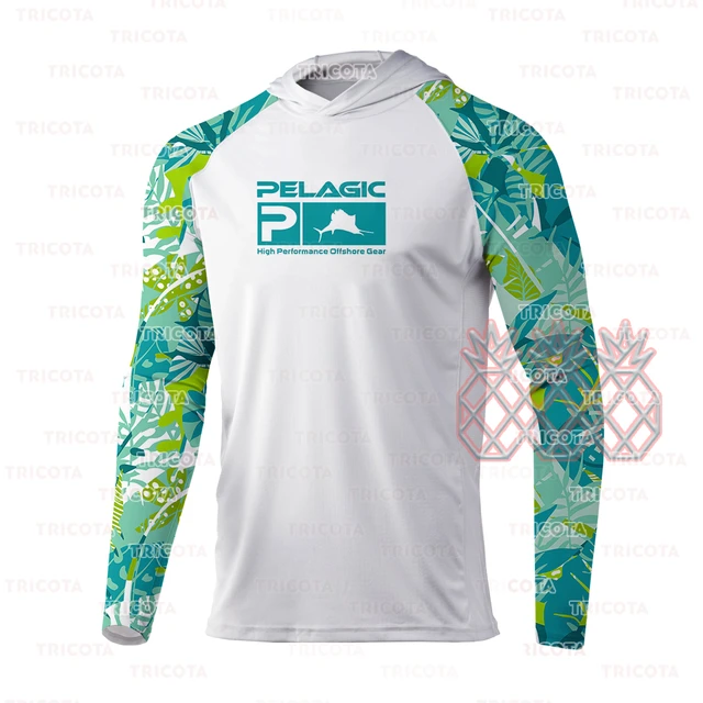 PELAGIC Mens Long Sleeve Fishing Full Sleeve T Shirt With UV