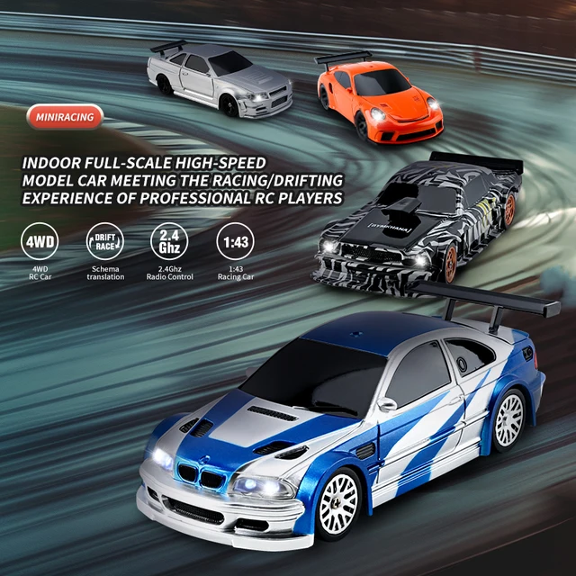 ZWN 1/43 RC Drift Car 4WD Remote Control High Speed Four Wheel Drive 2.4G Radio Controlled Mini Racing Model Toys for Boy Gifts 2