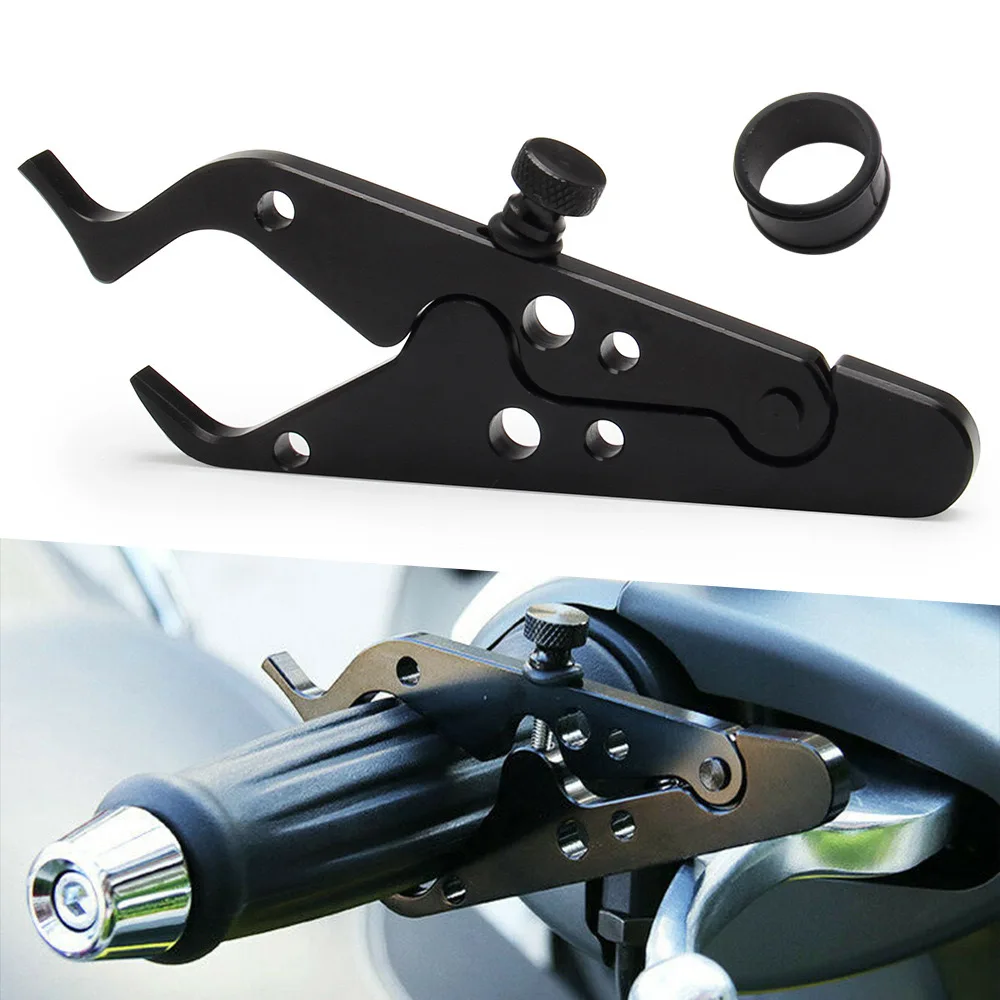 

Universal Motorcycle Cruise Throttle Control Assist Aluminum Wrist/Hand Grip Lock Clamp with Silicone Ring For Motor Sports Bike