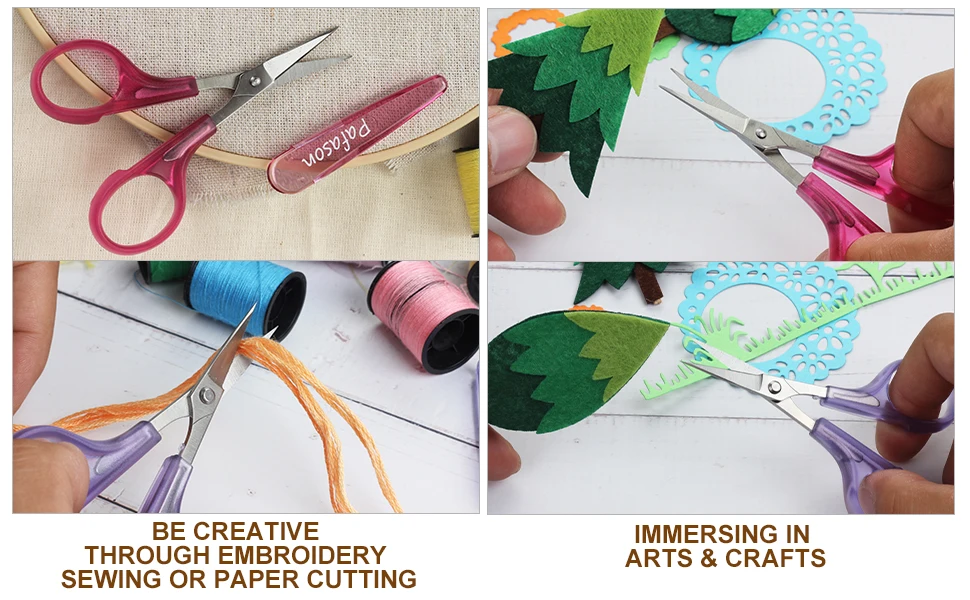 Description Picture 5 of item4 in Stainless Steel Detail Craft Scissors Set with Safety Cap for Scrapbooking Paper Cutting Sewing Embroidery Quilting