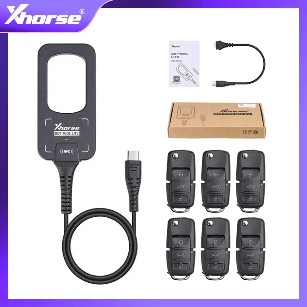 

In Stock Xhorse VVDI BEE Key Tool Lite Can Generate Transponder Remote Frequency Detection Can Get 6Pcs B5 Remotes as a Gift