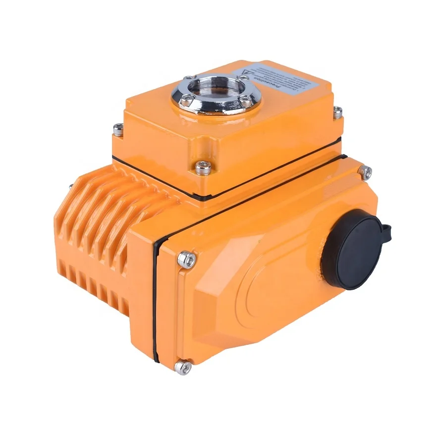 4-20ma 80Nm 12v Motor Rotary Ball Motorized Modulating Valve with 
