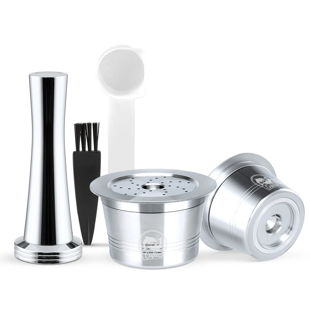 Filtri Per Caffè Ricaricabili Icafilas Capsule Per Caffè In Acciaio Inossidabile Pod Per Caffitaly Tchibo Cafissimo Tamper Spoon