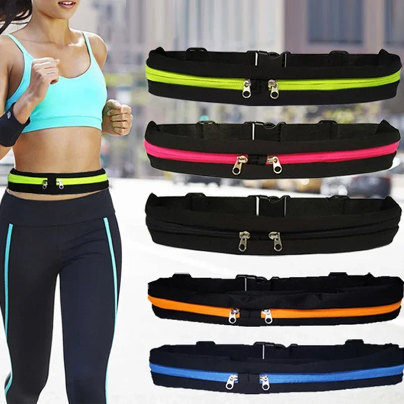 Running Waist Bag Sports Bag Waterproof Adjustable Anti-theft Pack Sport Belt Bag Running Waist Pocket Outdoor Jogging Cycling Running