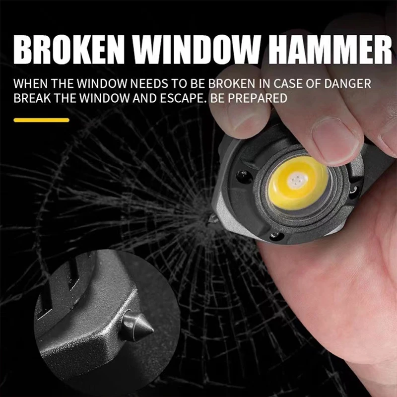 Rechargeable High Lumen Flashlight Keychain for Camping and Emergencies