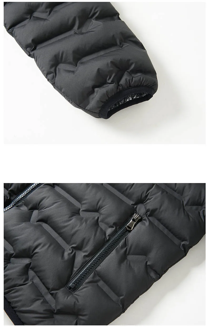 6-17Y Boys Winter Thick Warm Cotton Padded Outwear Teenager Kids Windproof Outdoor Cotton Content Coat Children Garm