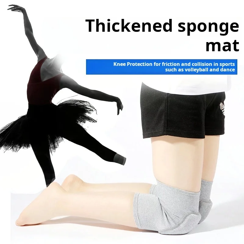 1pc Sports Knee Pad Breathable Elastic Knee Protector Dance Yoga Football Knee Brace Anti-Slip Compression Fitness Knee Pad