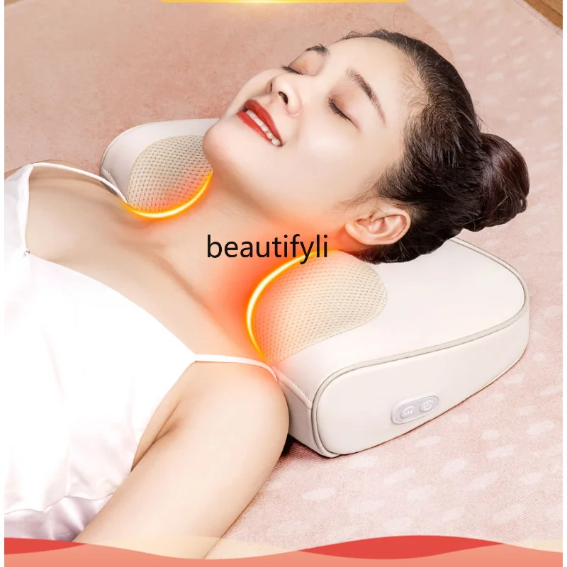 

Neck Massager Back Waist Shoulder and Neck Kneading Massage Pillow