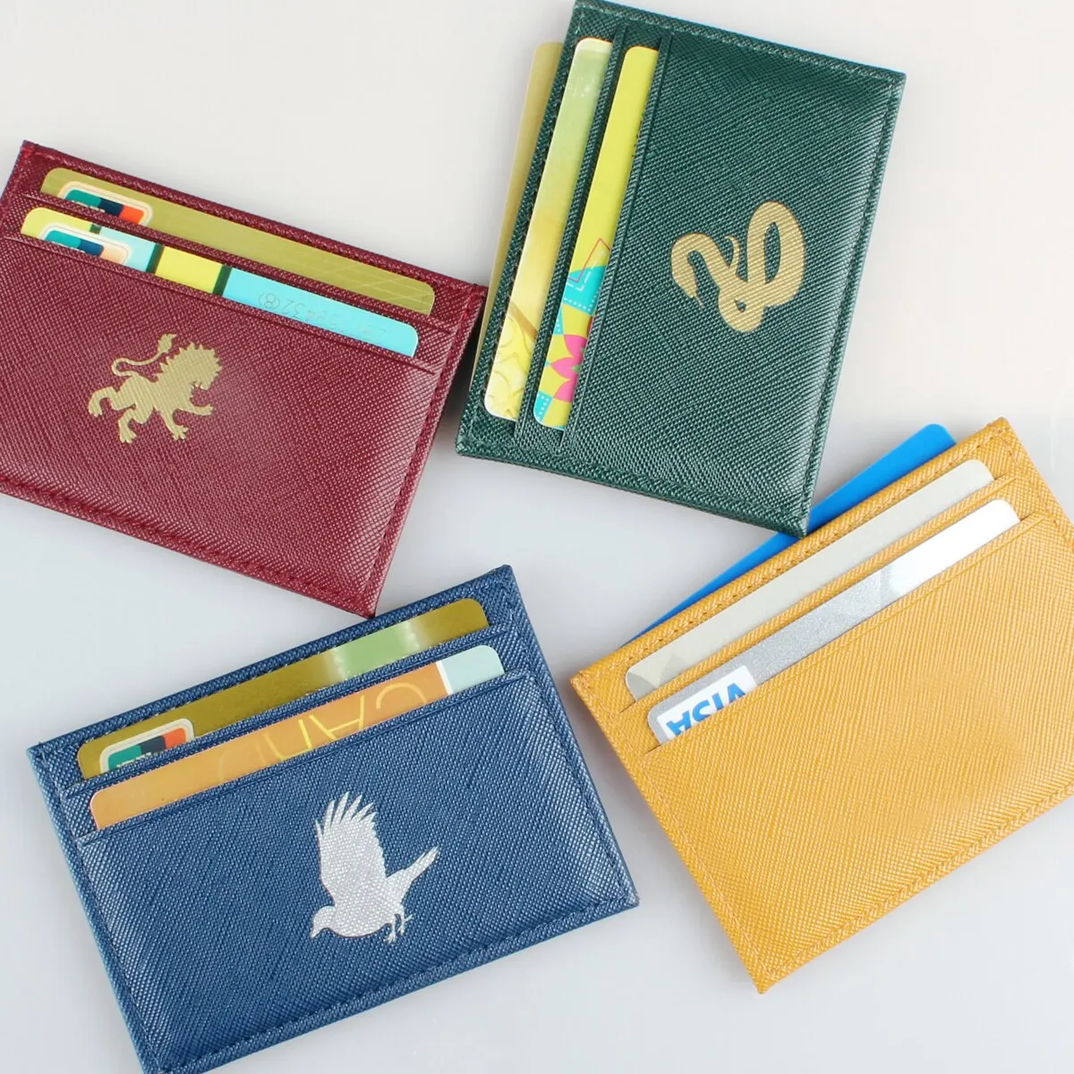 Snake Pattern Credit Card Holder Faux Leather Wallet With Multi Card Slots Portable Purse