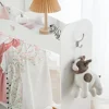 Kids Armoire Dress-Up Closet w/Mirror,Open Hanging Wardrobe w/Clothes Rack,Toddlers Pretend Play Costume Storage Dresser 6