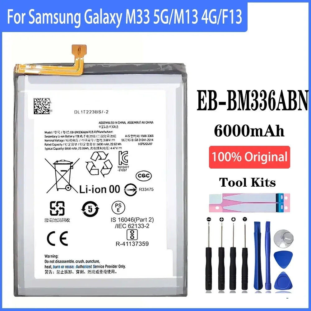 100% EB-BM336ABN de alta capacidad 6000mAh batería para Samsung