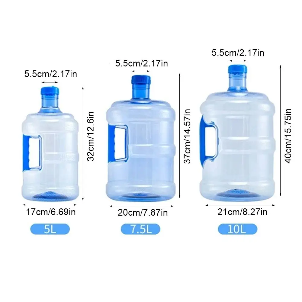 Durable Pure Water Bottle Jug Outdoor Car Storage Bucket Food Grade Mineral Water Container Portable Reusable Dispenser Barrel