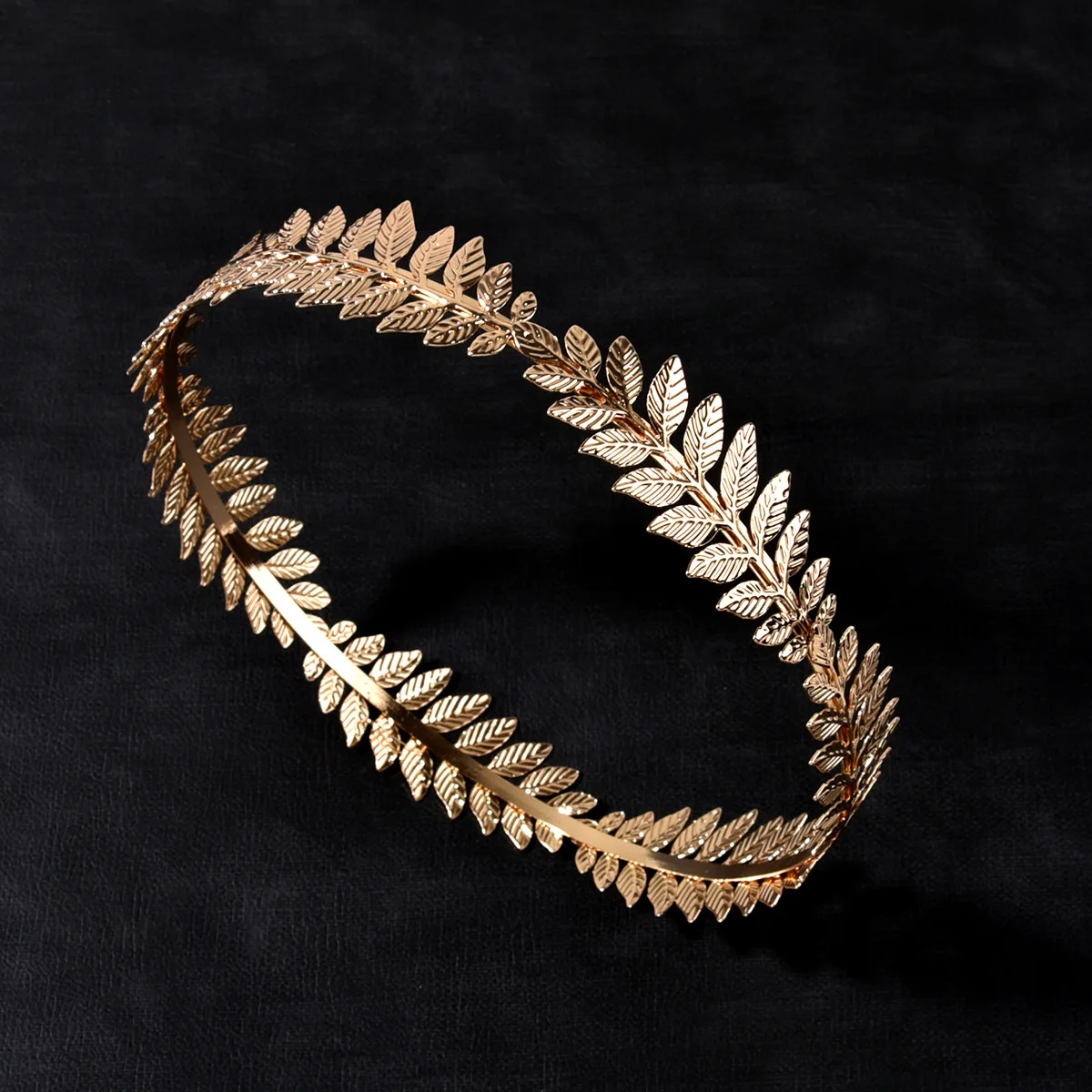 Vintage Baroque Leaf Crown Emperor Crown Leaf Wreath for Stage Performance School Ball
