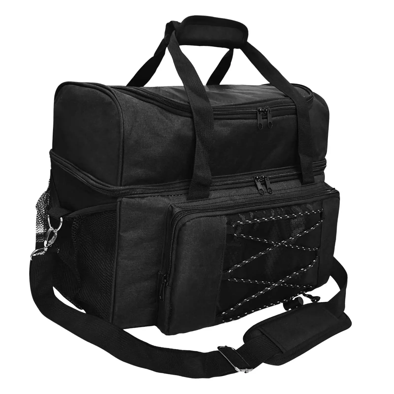 Bowling Bag for 2 Balls Bowling Carry Bag Large Capacity Portable