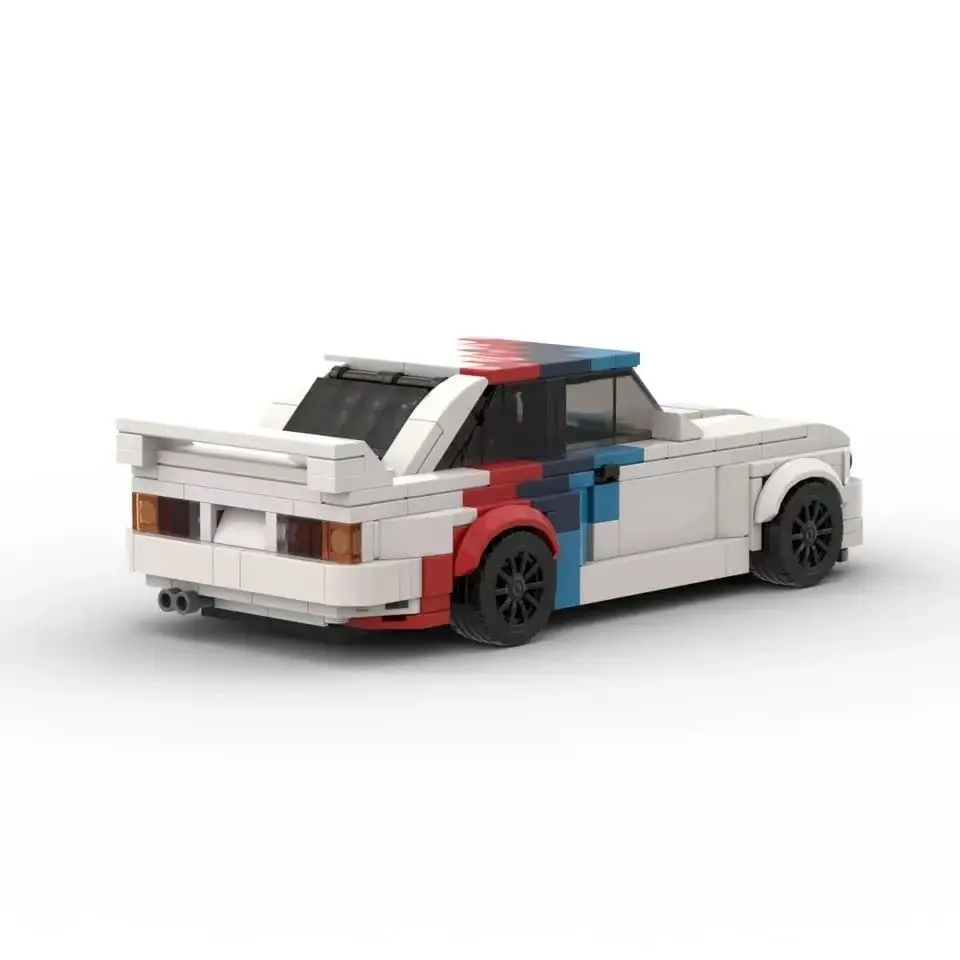 MOC Technical M3 E30 455pcs racing sportscar Vehicle Speed Champion Racer Building Blocks Brick Creative Garage Toys for Boys 4