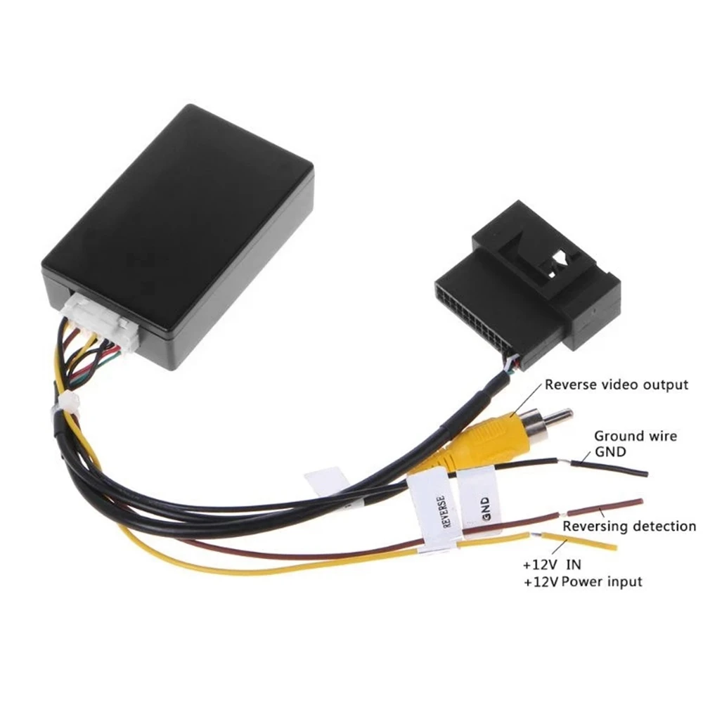 

RGB to (RCA) AV CVBS Signal Converter Decoder Box Adapter for Factory Rear View Camera Tiguan Golf 6 Passat CC