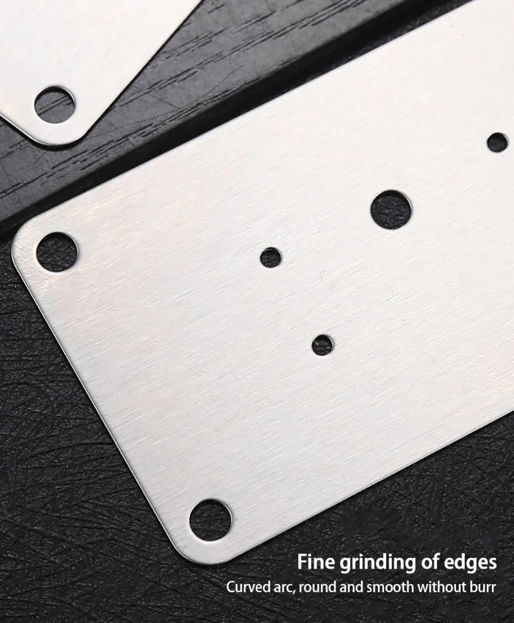 Description Picture 2 of itemCabinet Hinge Repair Plate Kit Kitchen Cupboard Door Hinge Mounting Plate With Holes Flat Fixing Brace Brackets Household Tools