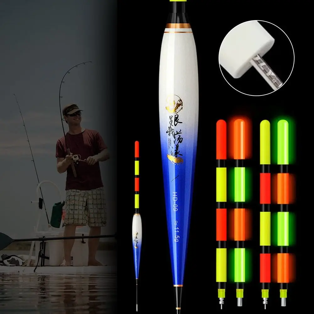 LED Electronic Fishing Float Long Distance Luminous Electronic Tail Drift High Sensitivity Fishing Accessories Smart Float Top