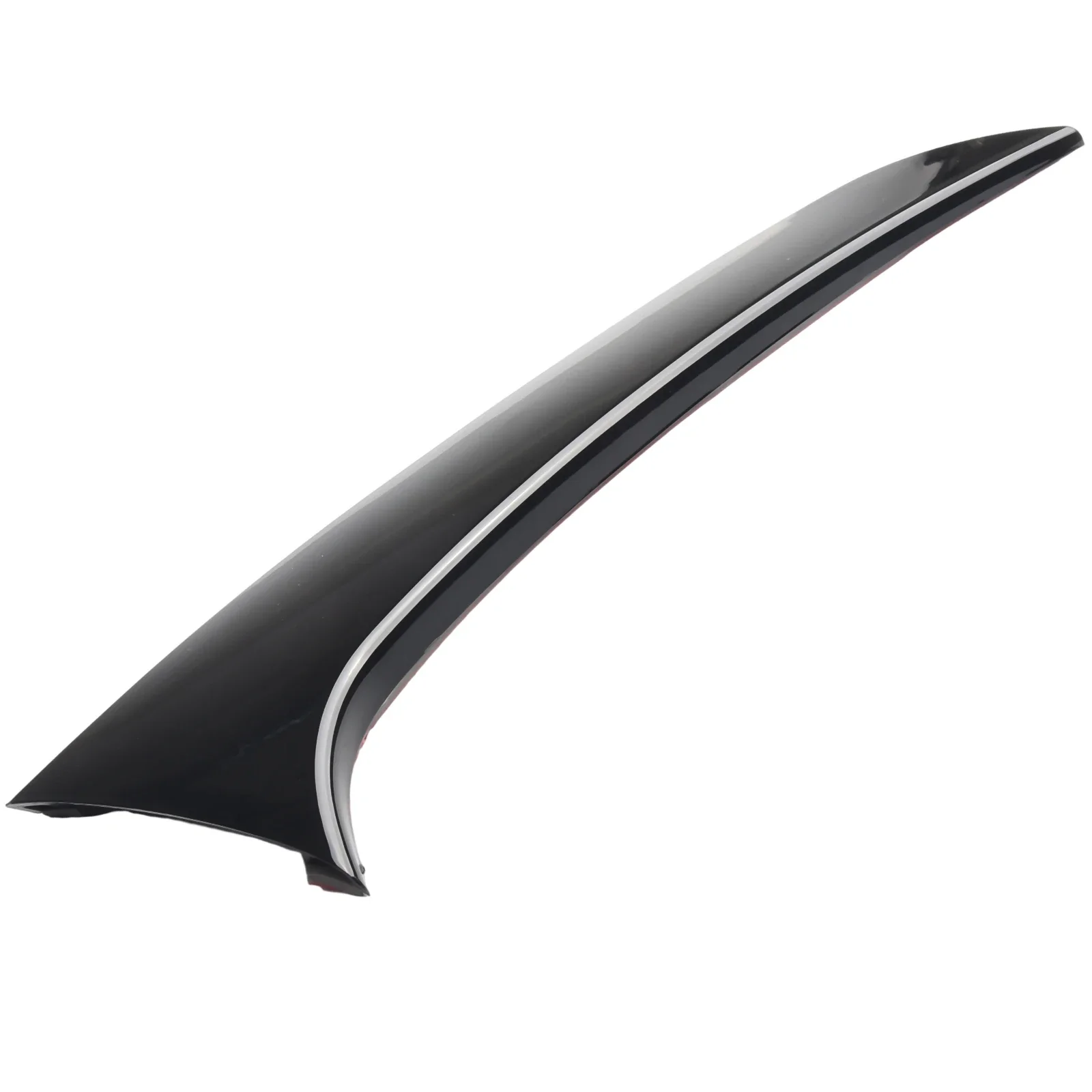 차량용 후면 유리 사이드 스포일러, 블랙 인테리어 액세서리, 경량 플라스틱 후면 문짝 유리, 내구성 없음, 1 쌍