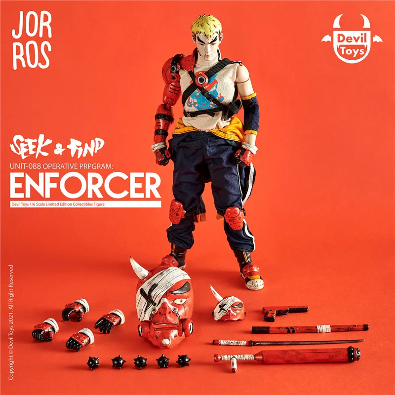 

DEVIL TOYS x JOR ROS ENFORCER UNIT-088 1/6 Scale Collectible Executor Male Solider Action Figure Model for Fans Gifts