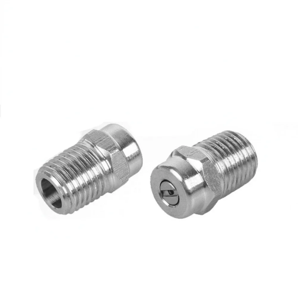 High-pressure Cleaning Machine High-pressure Water Gun Fan Nozzle Washing Site Washing NPT1/4 Stainless Steel Nozzle