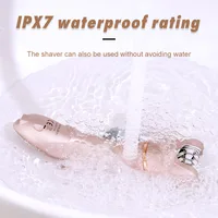Electric Bikini Trimer Shaver Women: 2 in 1 IPX7 Waterproof Wet & Dry Use Body Hair Trimmer and Facial Hair Remover 2
