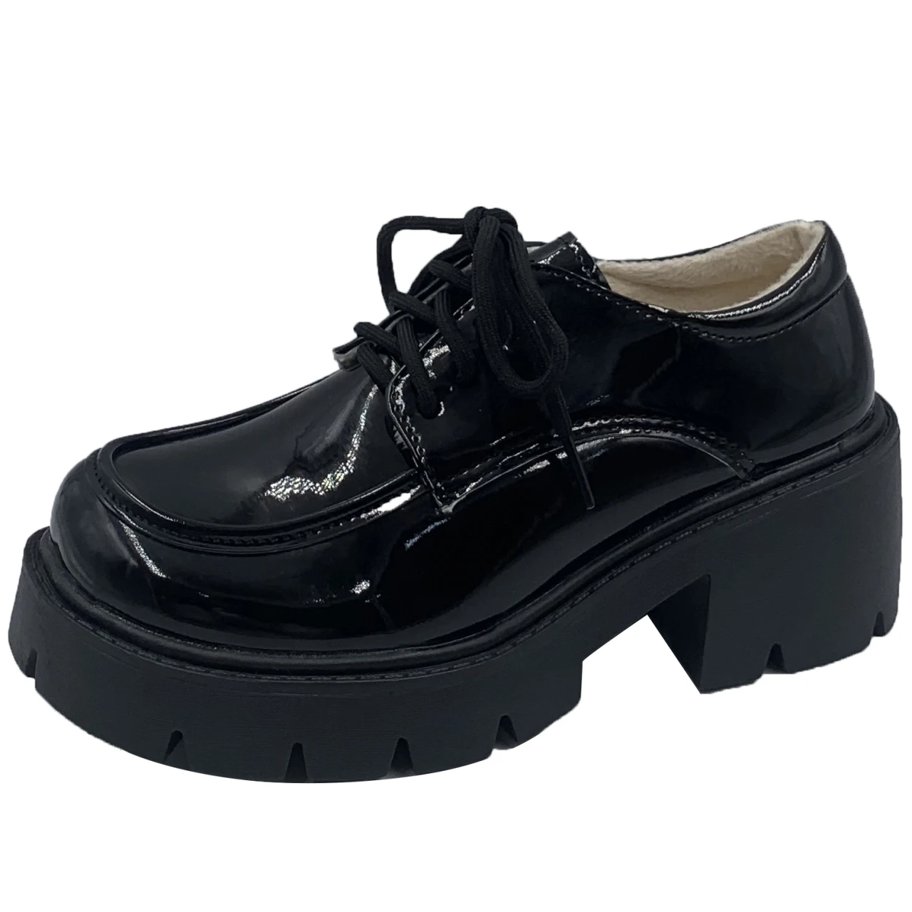 Mary Jane Shoes Uniform Leather Shoes Female British Japanese Retro Platform Low Heel