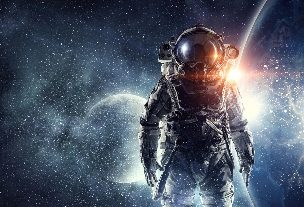 Modern Astronaut Blue Technology Decorative Painting