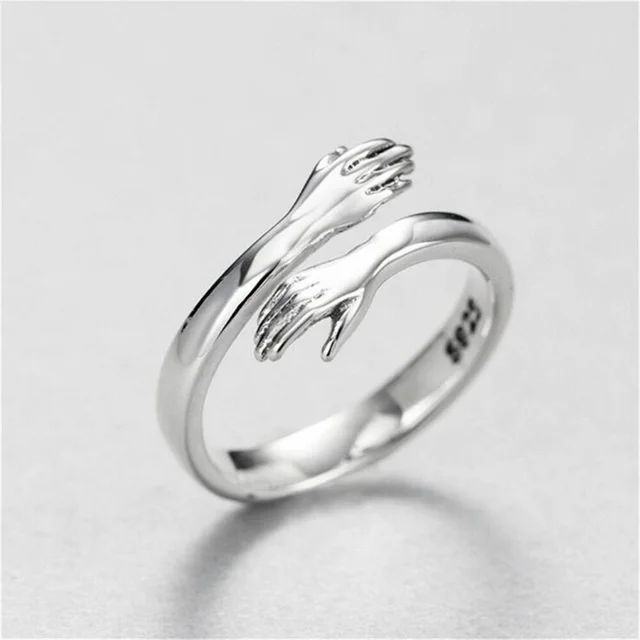 Minimalist Geometric Silver Color Finger Rings For Women Fashion Hug Leaf Flower Branch Feather Cross Opening Ring Party Jewelry